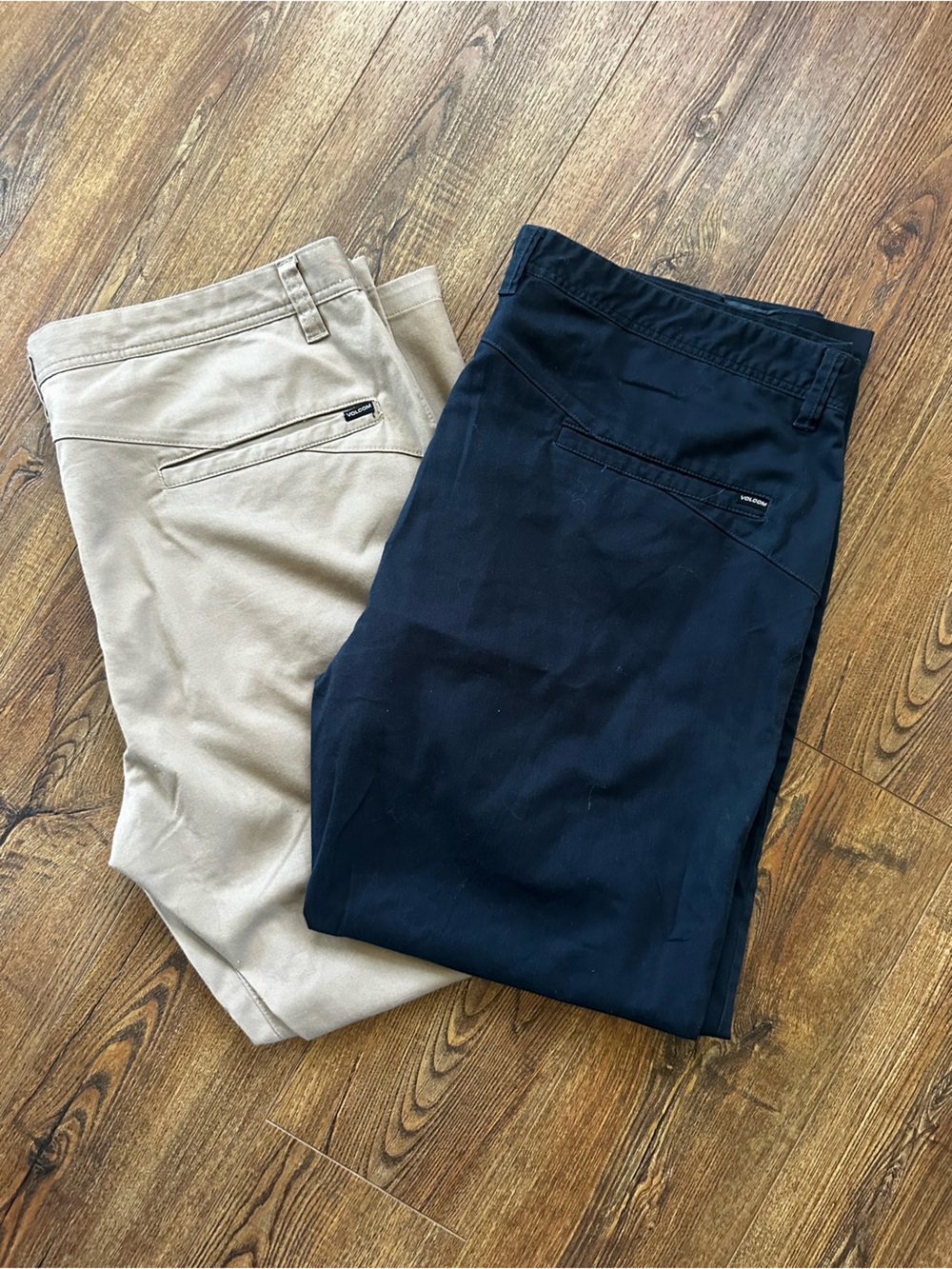 Volcom Men's Chino Pants BUNDLE Navy & Khaki